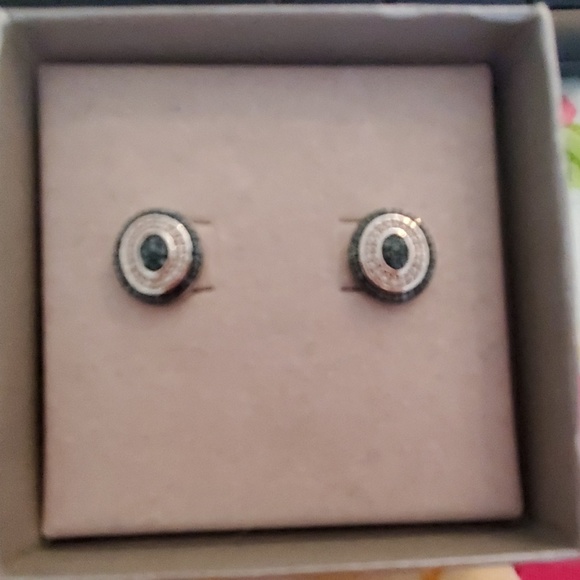 Blue Diamond Earrings - Picture 2 of 8